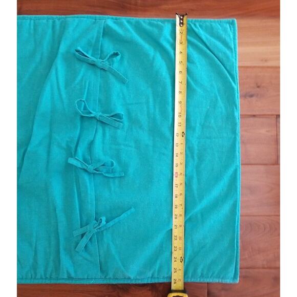 The Company Store Euro Cotton Pillow Sham Madras Plaid Fish Multicolor 26"x26" - Picture 7 of 7